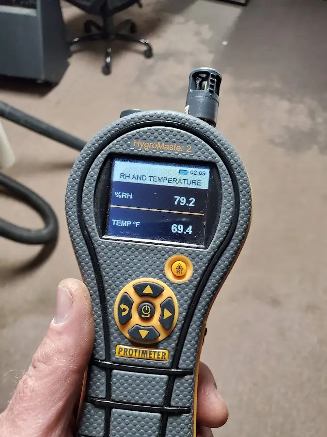 Moisture meter humidity assessment for Fire & Smoke Damage Restoration in Brecksville