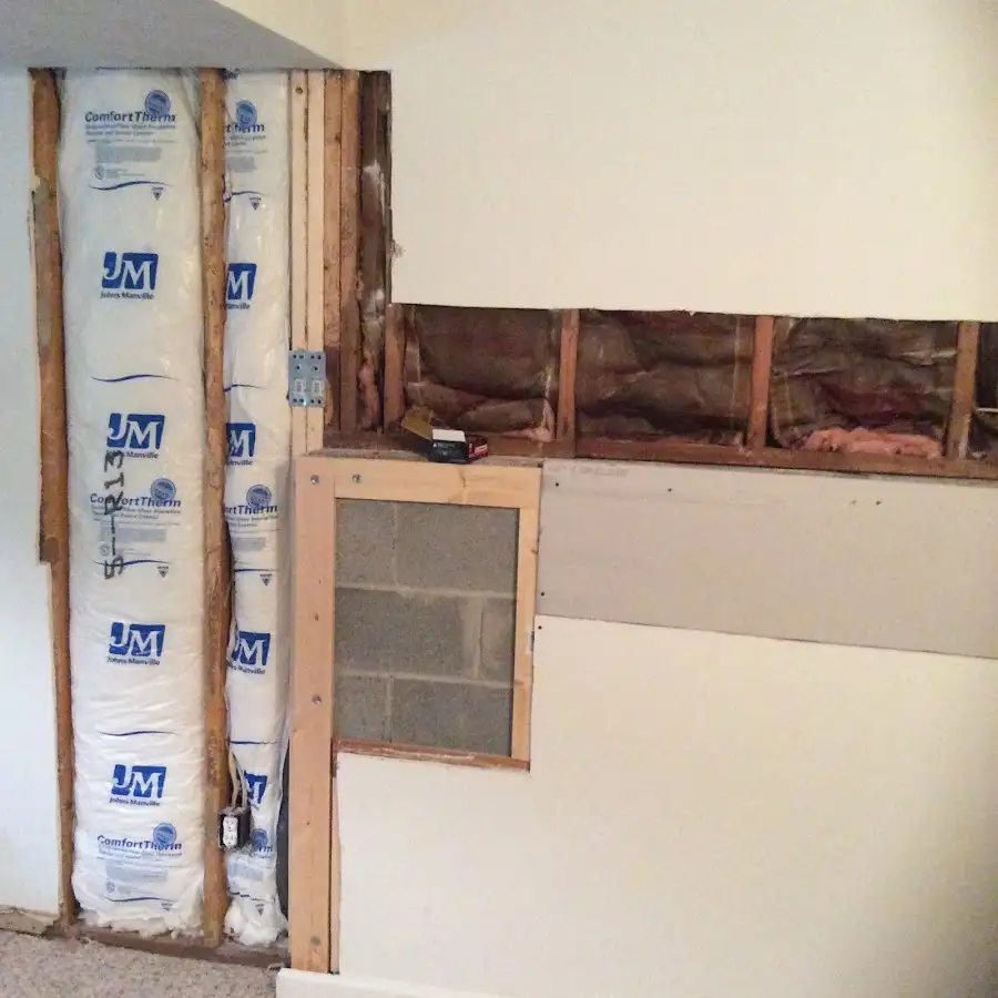Wall insulation replacement during Contents Cleaning & Restoration in Brecksville